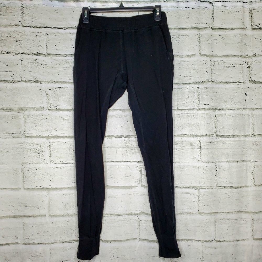 Haute Body black jogger sweat pants viscose